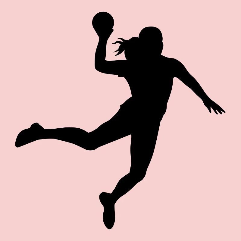 Handball player silhouette 1