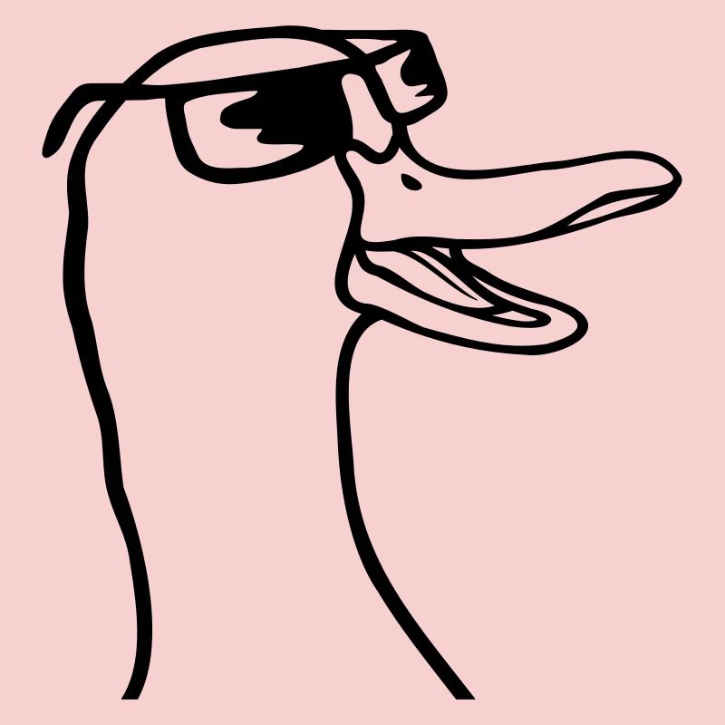 Cute Sunglasses Goose Comic