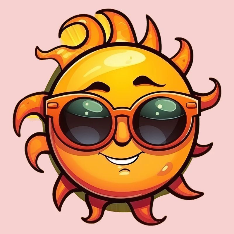 Sun with Sunglasses