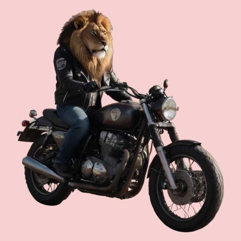 Lion motard