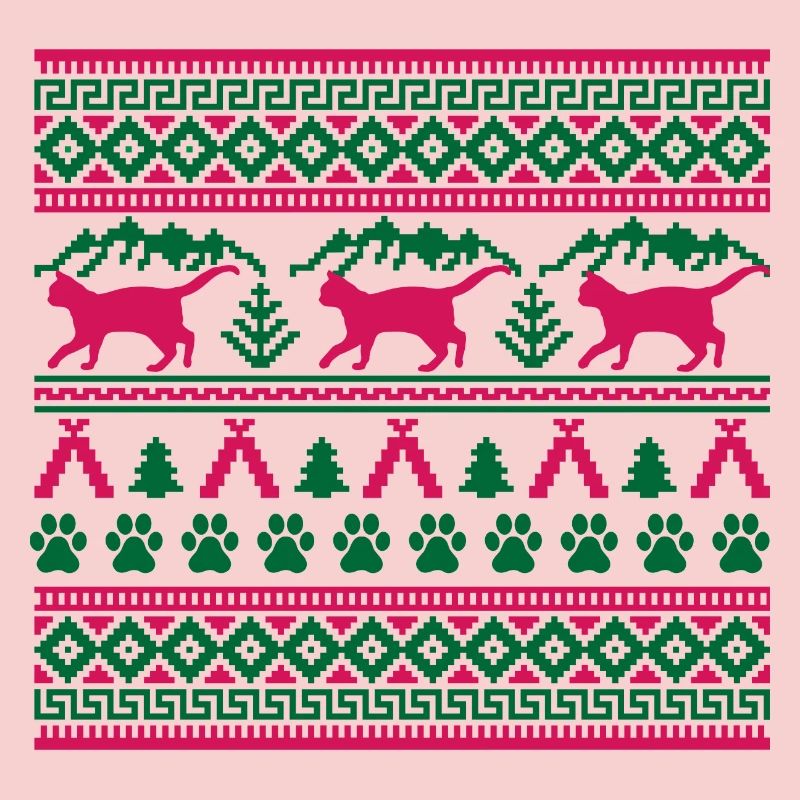 Weihnachtskatze Hässlicher Weihnachtspullover Geschenk