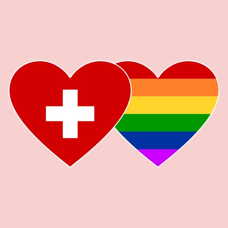 Drapeau arc-en-ciel de la Suisse