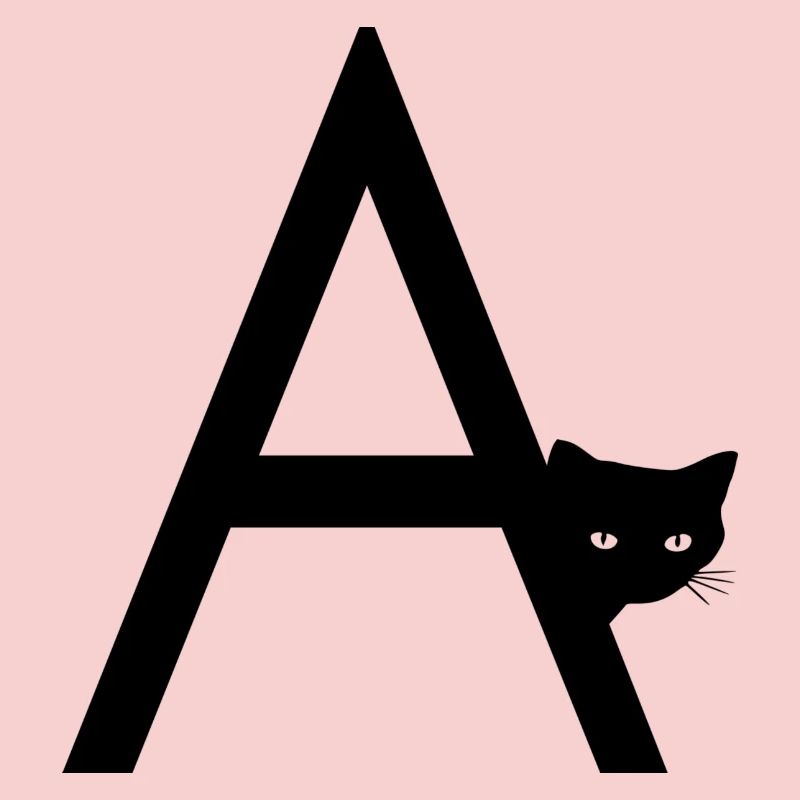 Buchstabe A mit Katze