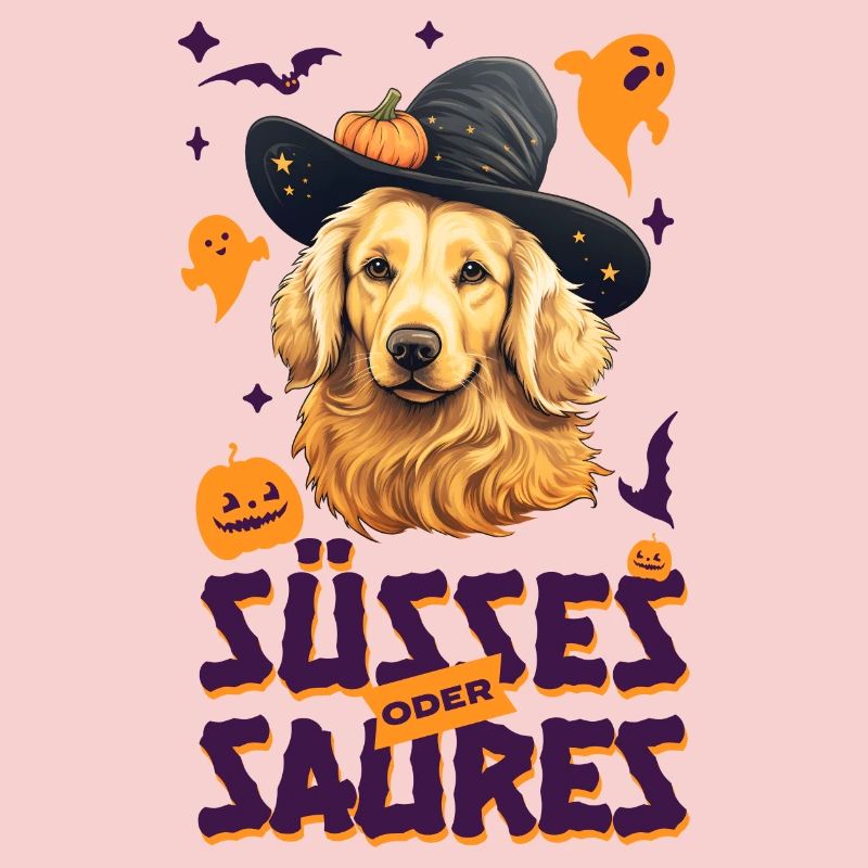 Halloween Golden Retriever Süsses oder Saures