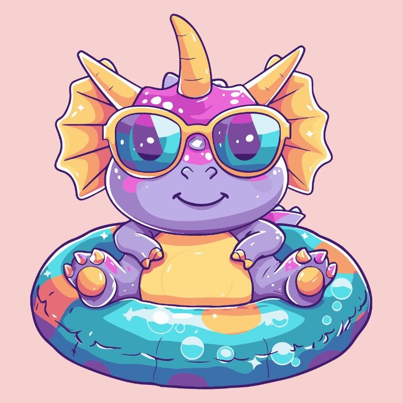 Dinosaurier triceratops Comic Cool