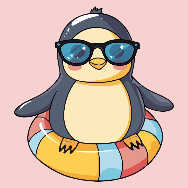 Pinguin Comic Cool