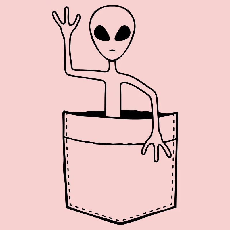 Bag Alien waves friendly