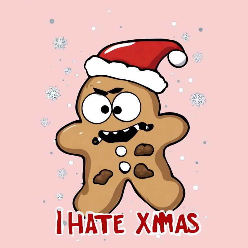 Je déteste Noël Gâteau aux biscuits en colère Noël