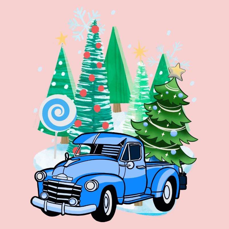 Impression de Noël Pick-Up d’hiver