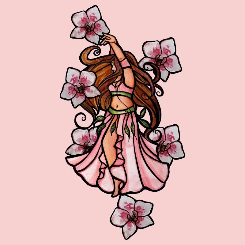 Orchidées de danse du ventre