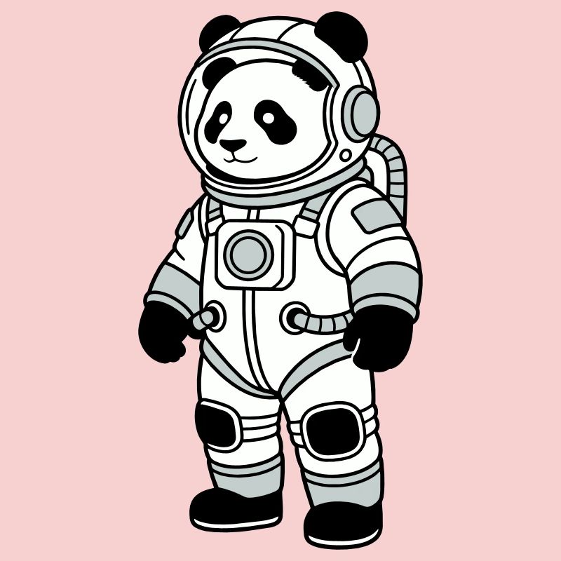 Combinaison spatiale panda bear