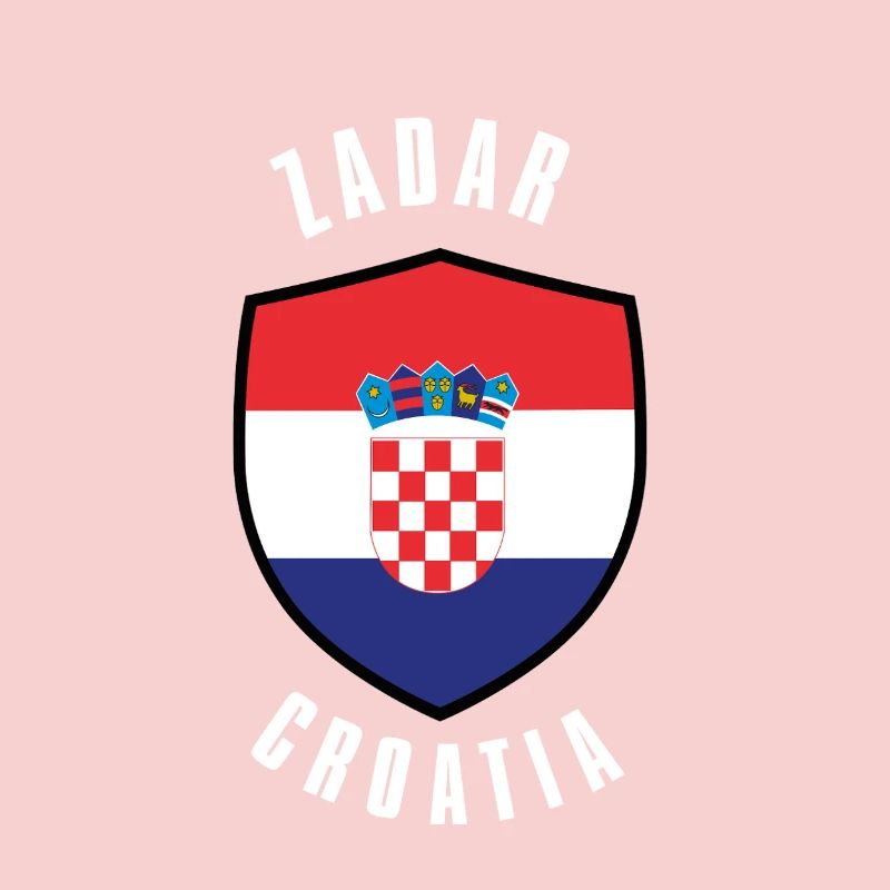 Kroatisches Schildflaggendesign