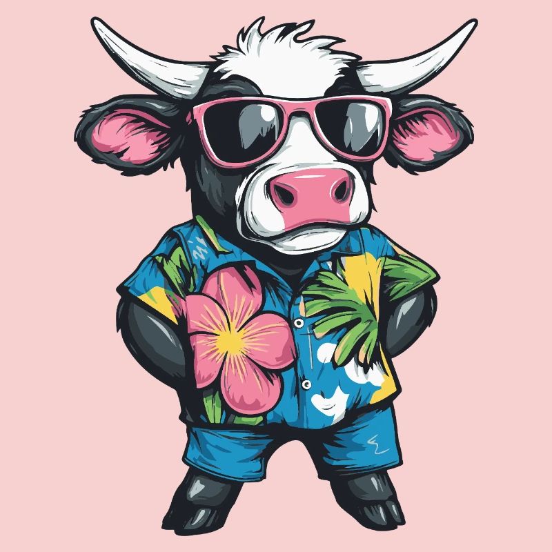 Cow Comic Holiday