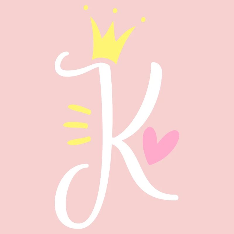 Letter K Initial Letter Crown