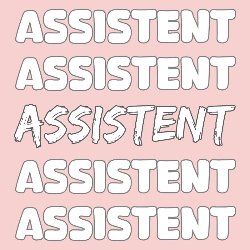 Assistenz Typo-Reihe Bold Blockschrift
