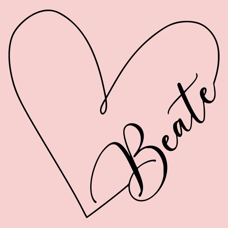 Beate Name Heart Line