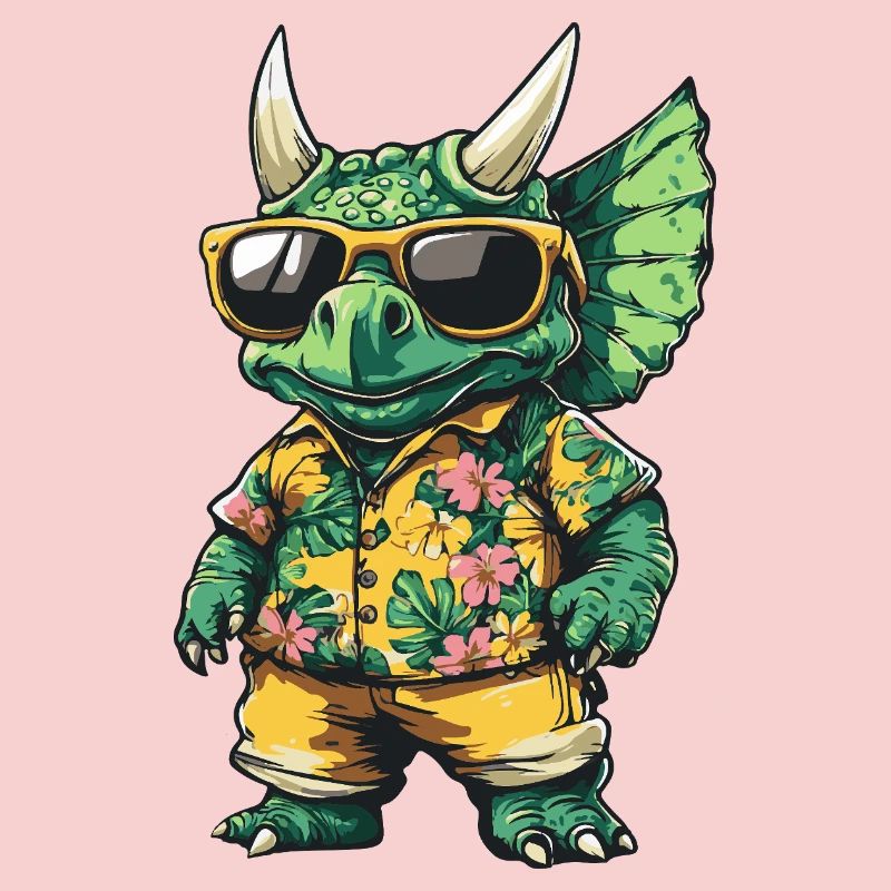 Dinosaur triceratops Comic Holiday