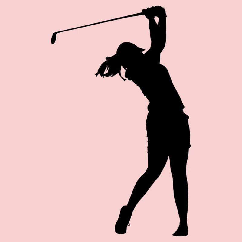 Playing golf