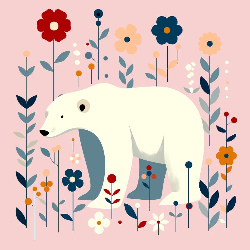 Floraler Eisbär
