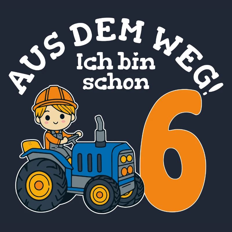 6. Geburtstag Traktor Junge
