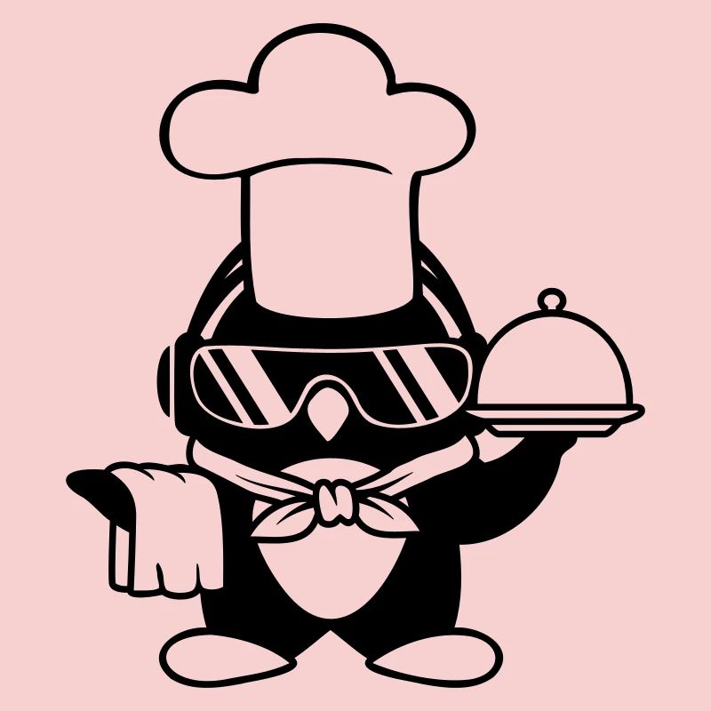 Penguin Chef Chef Chef Hat Lunettes de soleil de cuisson