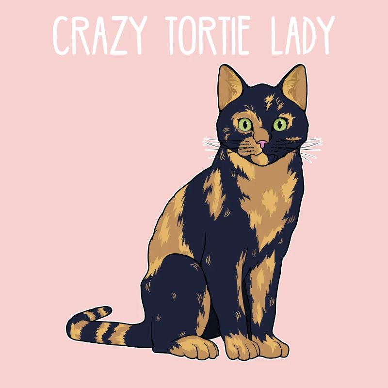 Crazy Tortie Lady Tortoise Shell Cat Conception propriétaire