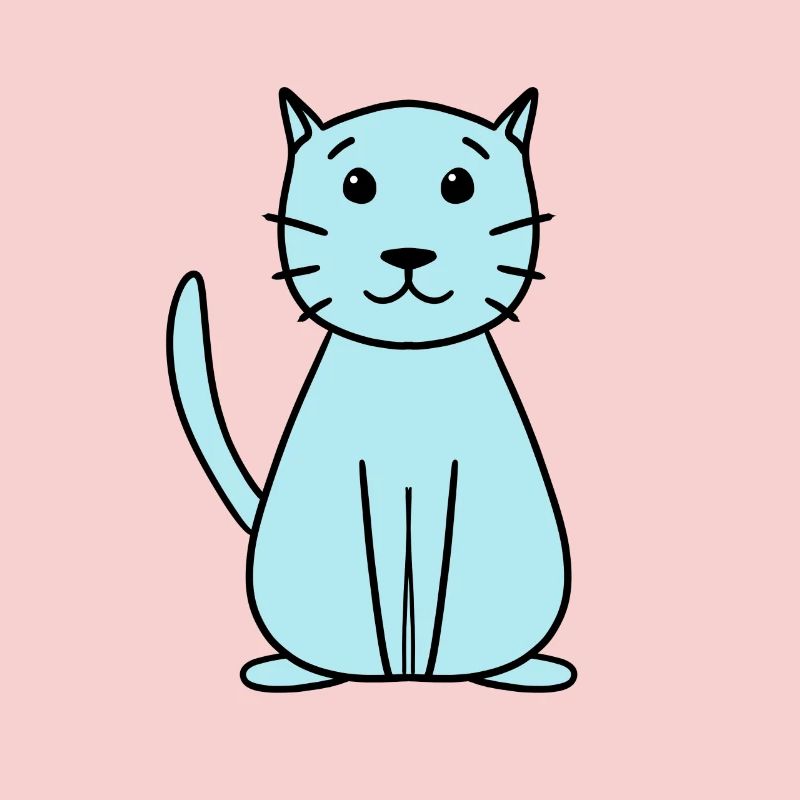 simple cute cat