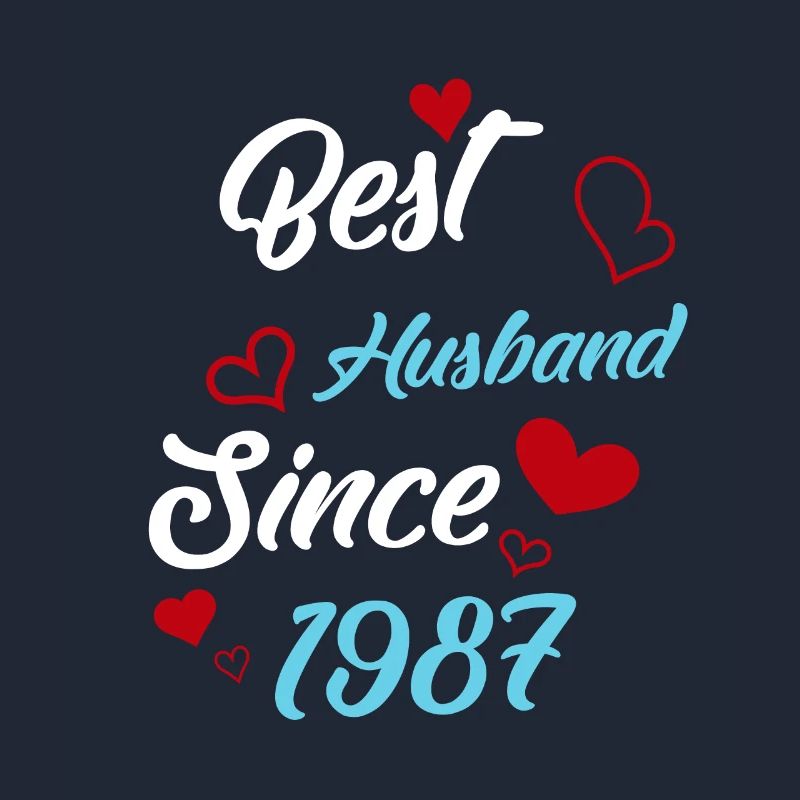 Bester Ehemann seit 1987 Hochzeit