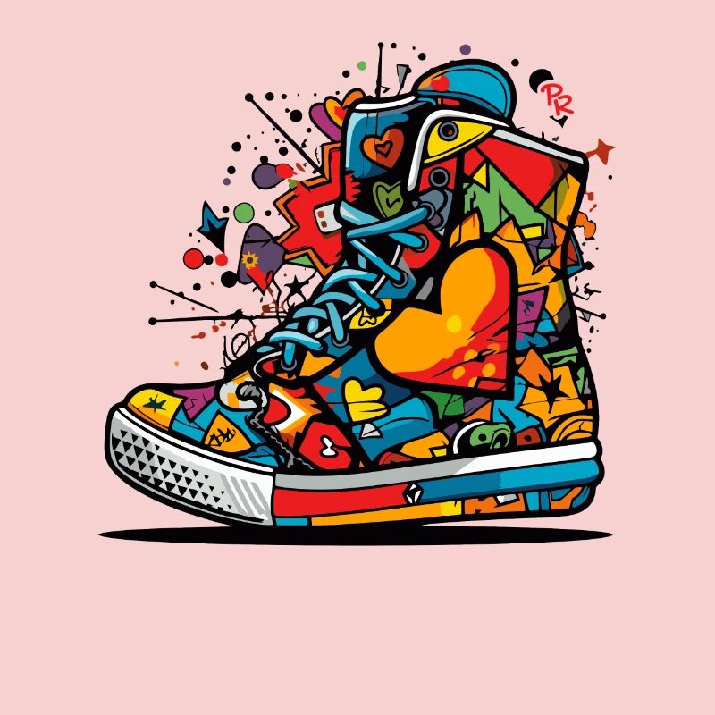 Liebe Sneaker Graffiti