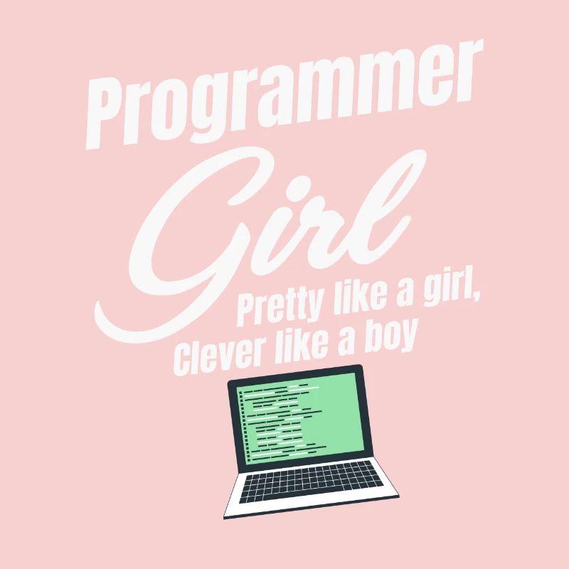 Programmierermädchen Hübsch Wie Ein Mädchen, Klug