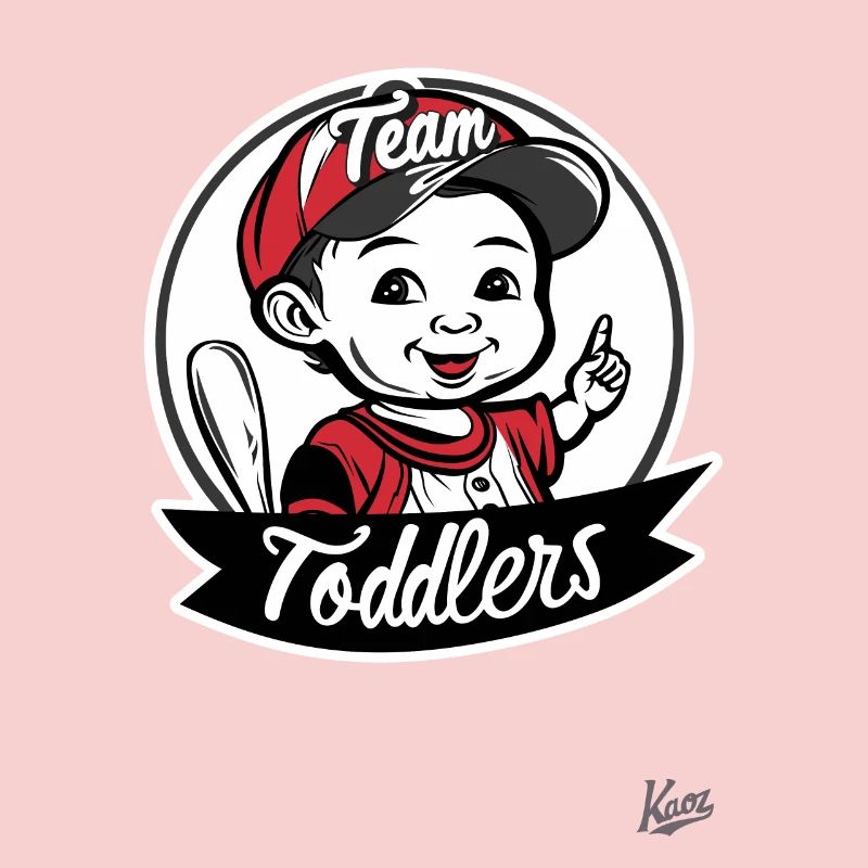 Équipe de logo de baseball amusante pour les tout-petits