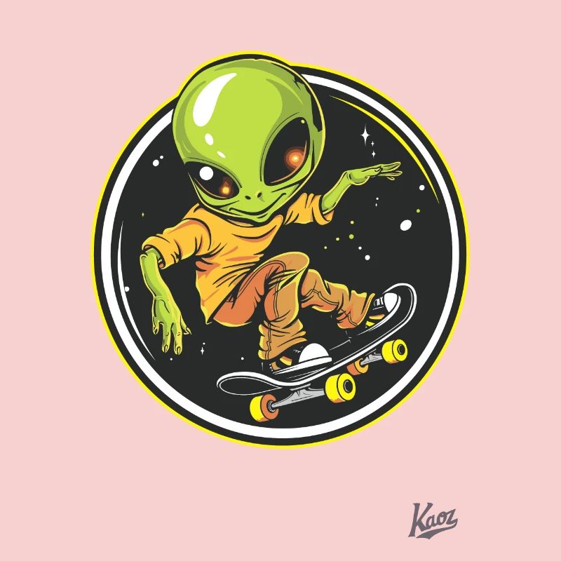 Extraterrestre du skateboard