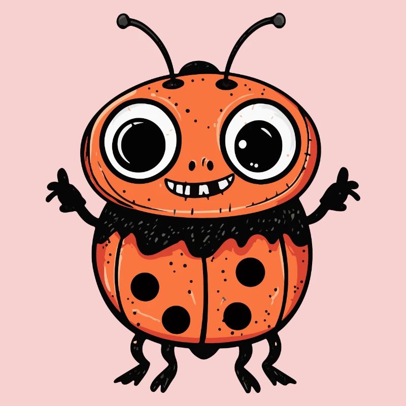 Ladybug Halloween Comic Funny