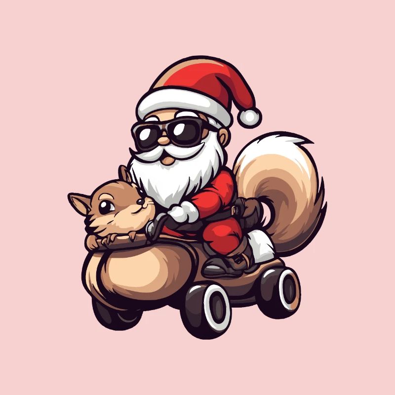 Écureuil Père Noël