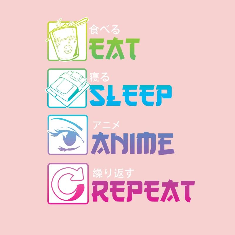 MANGER DORMIR ANIME RÉPÉTER