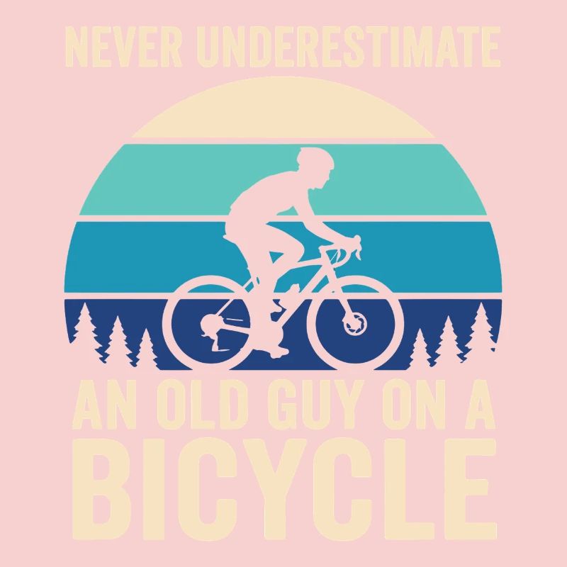 Never Underestimate Old Guy Bicycle
