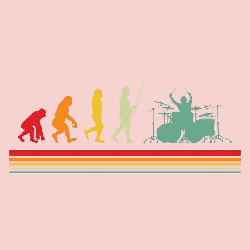 Batteur Evolution Drummer Rétro batteries