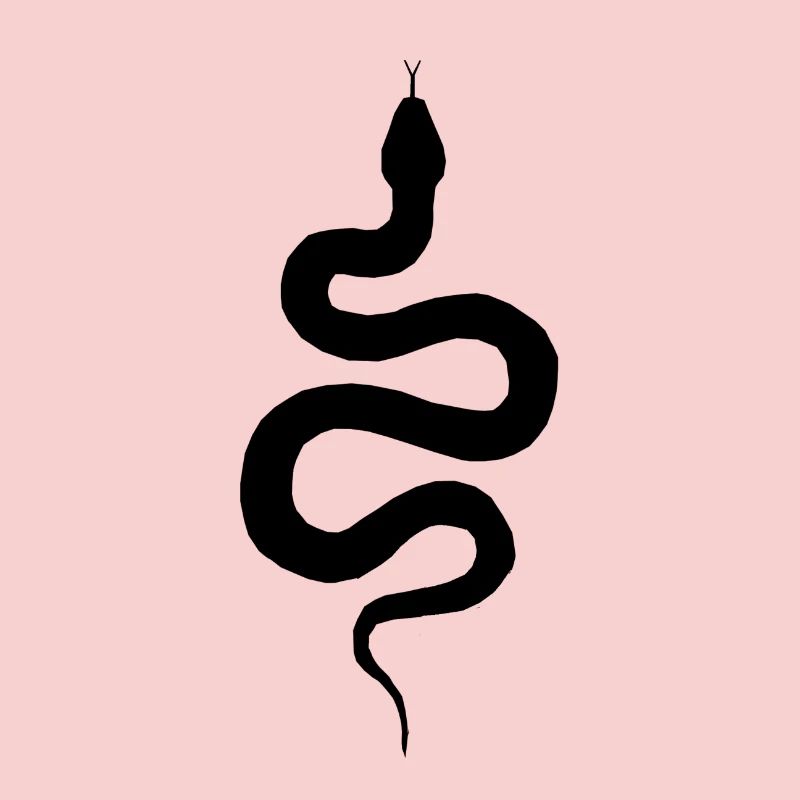 Serpent en noir