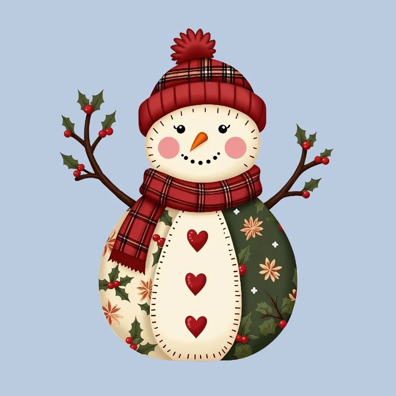 Snowman Christmas Magic Patchwork