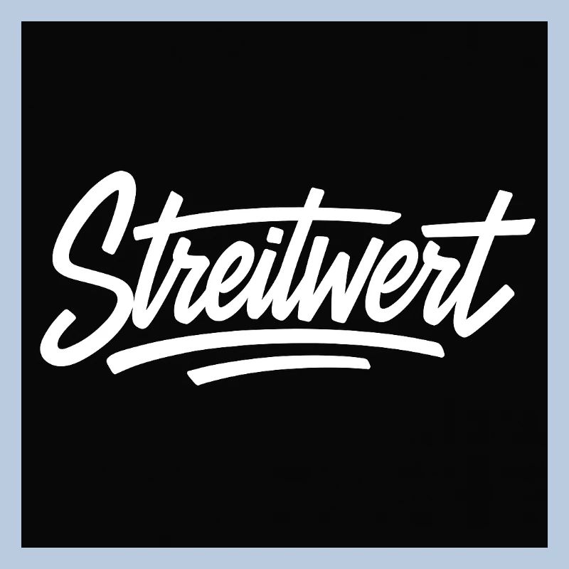 Logo Contested Script Noir
