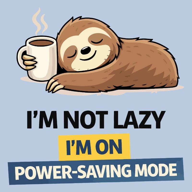 Sloth Power Saving Mode Tee