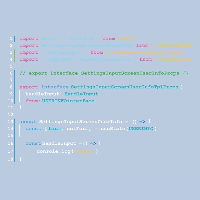 Programmers code in React