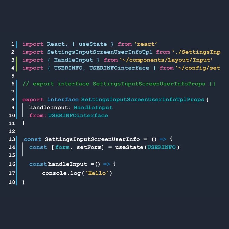 Code des programmeurs dans React