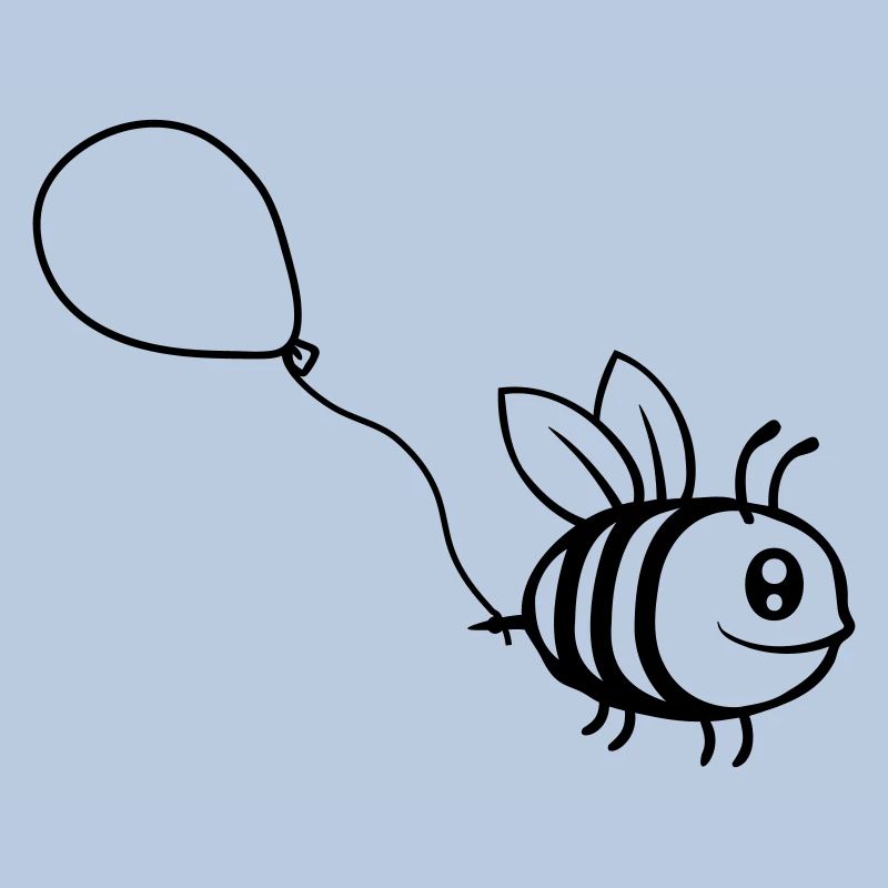 Balloon Bee Comic Insect