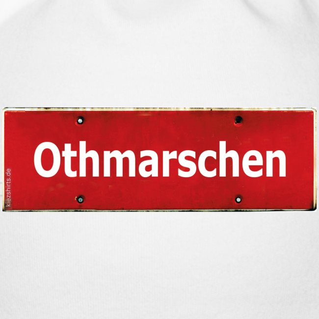 HAMBURG-Othmarschen: Das rote Antik Ortsschild