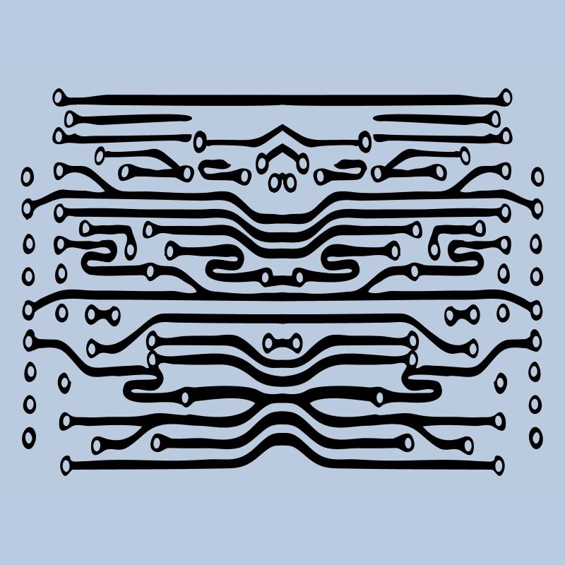 design lines microchip disk pattern cool lines