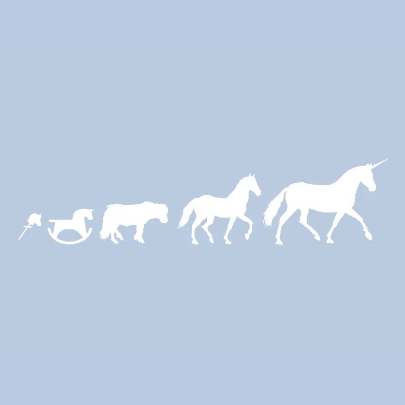 Evolution de la licorne en blanc