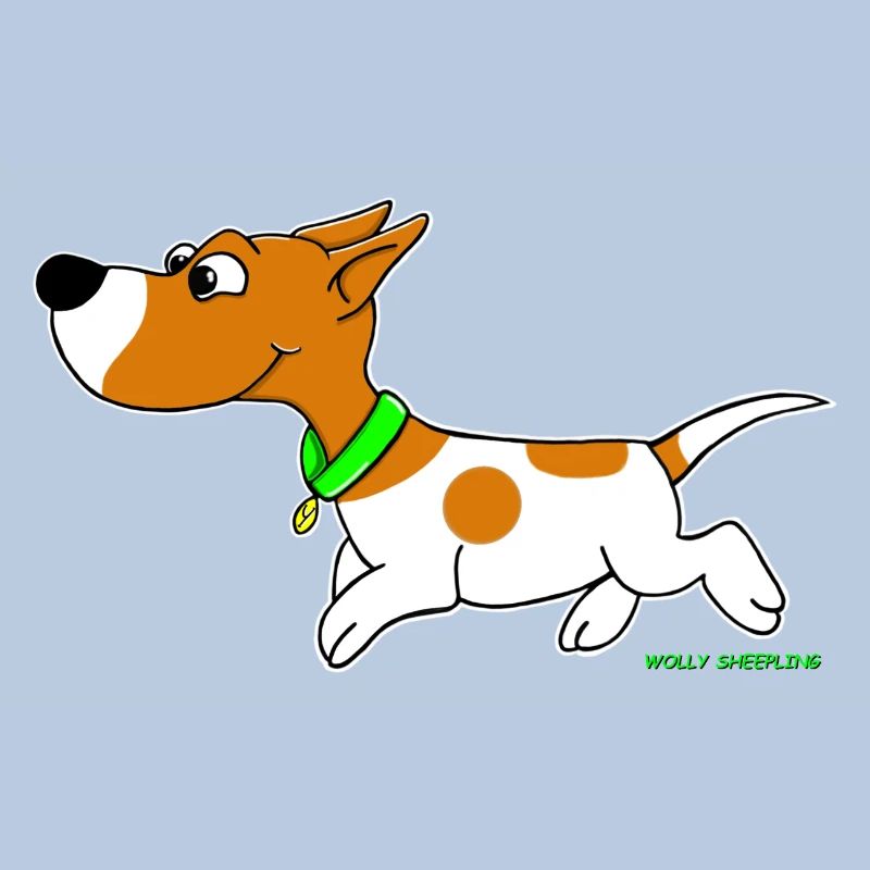 Cute Jack Russel Comic Wolly Sheepling Gaming
