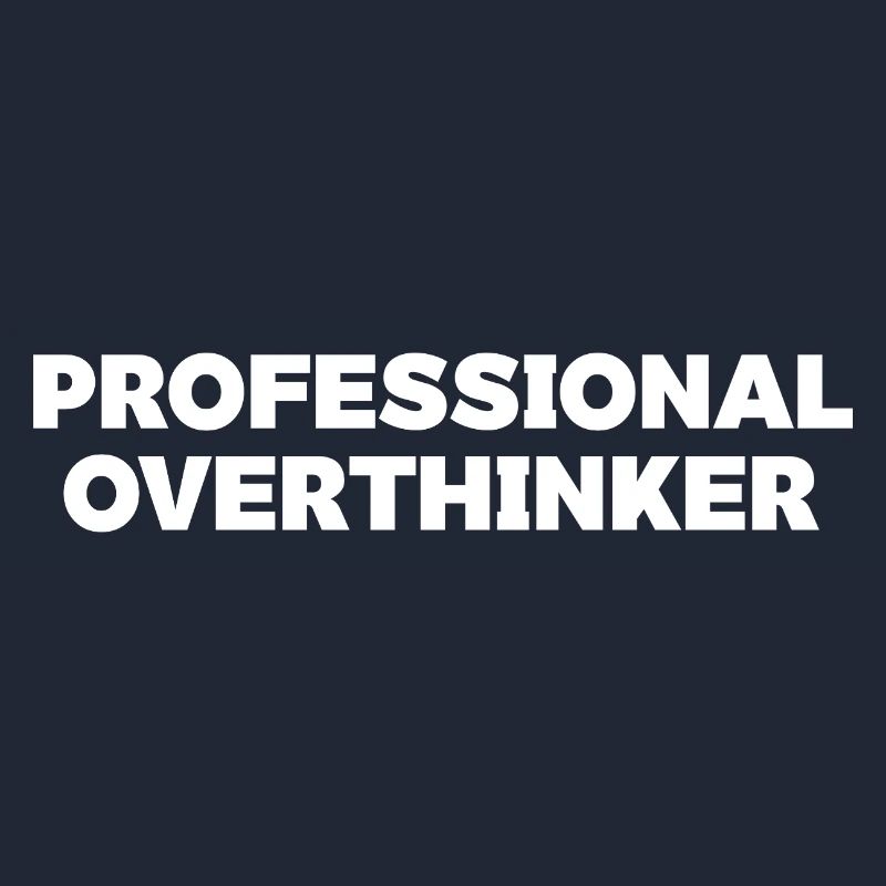 Futuristic Overthinker Typography Design
