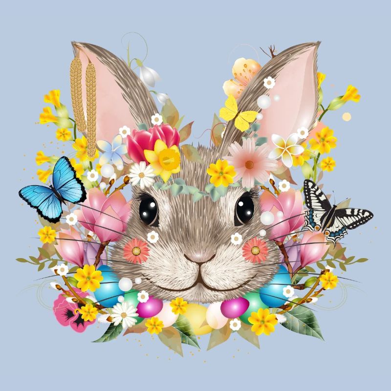 Rabbits in a spring-like Easter ambience